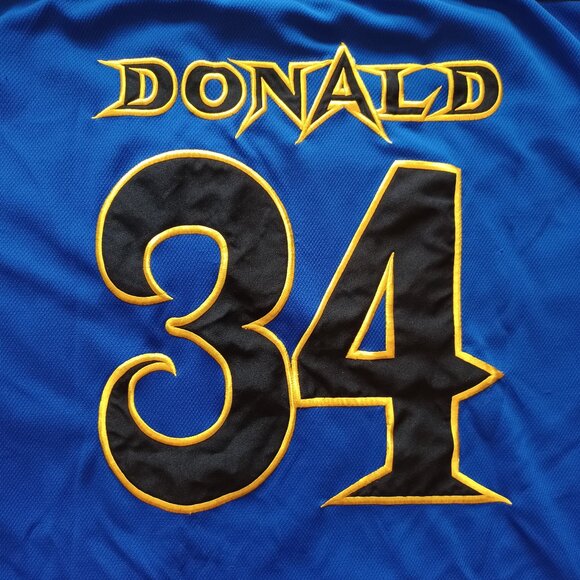 1990s Y2K Disney Donald's Destroyers Hockey Jersey Adult XL Donald Duck - Picture 4 of 16